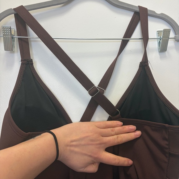 Meet.Curve Chic Brown One-Piece Swimsuit Size XL(US 16/18) - Picture 7 of 8